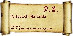 Palesich Melinda névjegykártya